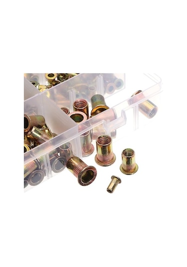 Trendooze Ve Tamir Somun Seti Parça Kutusu Kaplı Cıvata Çinko Çelik Çekme 300 Kb