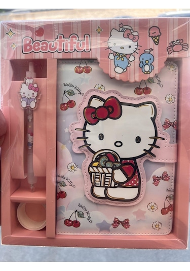 Sanrio Hello Kitty Defter- Kalem Bant Set-2