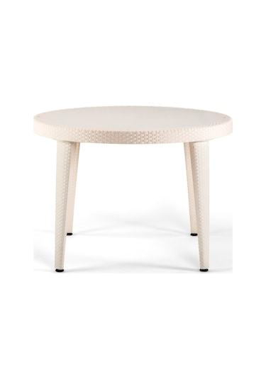 Bintaşmobilya Grey Beyaz Dış Mekan Bahçe Masası Venge