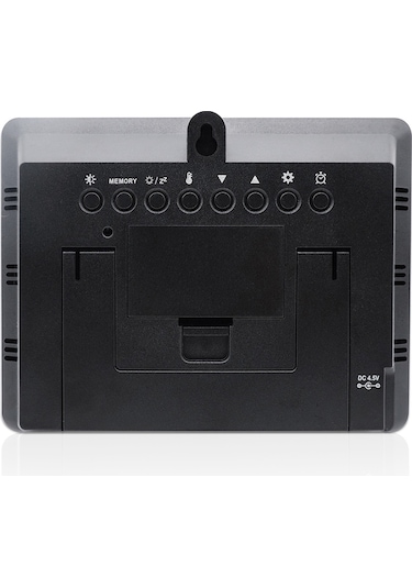 Xindoker Siyah Renkli 6.6" Lcd Ekranlı Hava Durumu Takvimi - Sicaklık, Nem, Barometre, Alarm Ve Ay Fazı Gösterimi Siyah