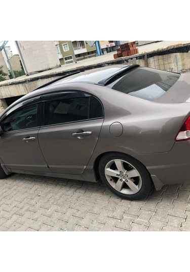 Honda Civic 2006-2012 Yıl Aralığı Uyumlu Arka Cam Üstü Spoyler İnce Model