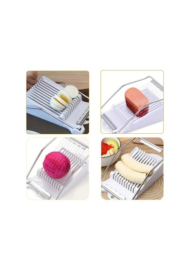 Öğle Yemeği Et Dilimleyici Çok Fonksiyonlu Paslanmaz Çelik Jambon Meyve Sebze Yumurta Peynir Dilimleyiciler Ev Mutfak Kesme Aletleri Yeşil