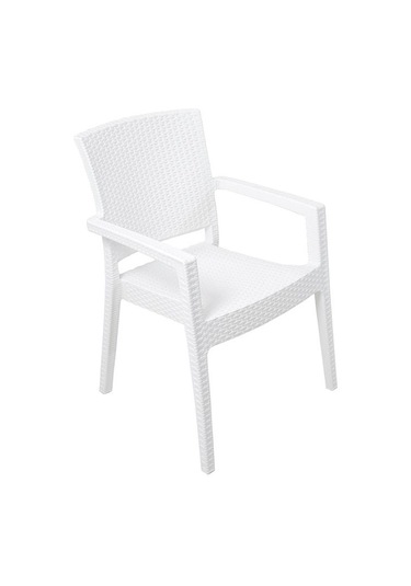 Depootoptan Mandella Zeus Rattan Koltuk (4 Adet) Beyaz