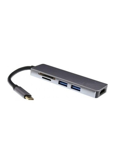 Type-C Hdmı 4K Usb 3.0 Sd Tf Kart Okuyucu Kablo Adaptör Çoklayıcı