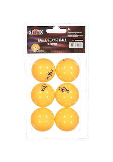 Selex Tb 200 3 Yıldız Pinpon Masa Tenisi Topu 6'lı Turuncu