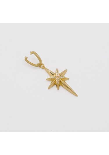 Ferizz Ajda Charm Çelik Altın Kaplama Kadın Kuzey Yıldızı Model-chr-103 Gold