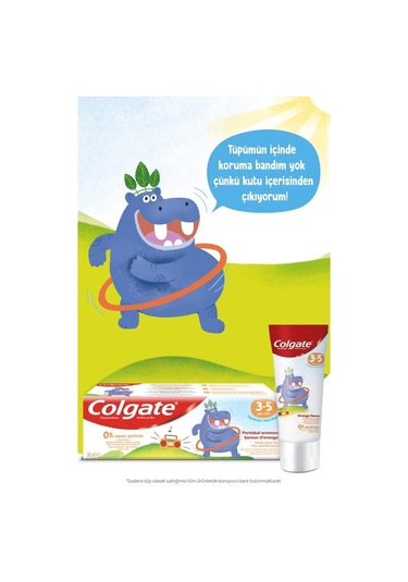 Colgate 3-5 Yaş Florürsüz Çocuk Diş Macunu 60 ML + 2+ Yaş Ekstra Yumuşak Çocuk Diş Fırçası 1+1 Beyaz