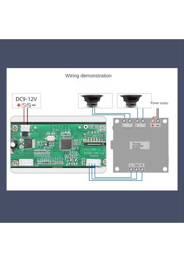 Qf Çalar Dekoder Kurulu 128x64 Dots Lcd Usb Sd Bt Fm Müzik Çalar