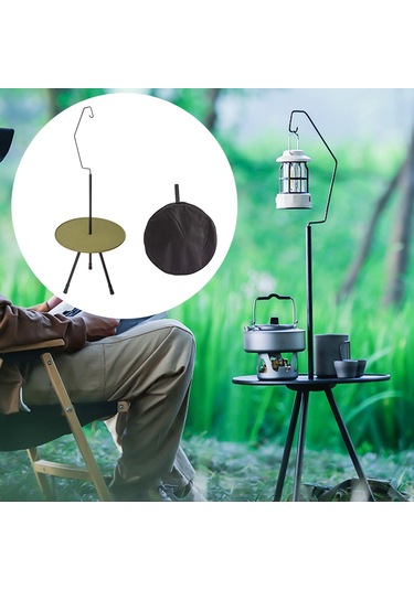 Homyl Bahçe Piknik Partisi Için Kamp Masası Standlı-yeşil Standlı Yeşil