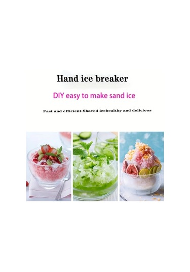 Fochsia Mavi Manuel Buz Kıyma Makinesi - Dondurmalar Smoothieler Ve Partiler İçin Mükemmel