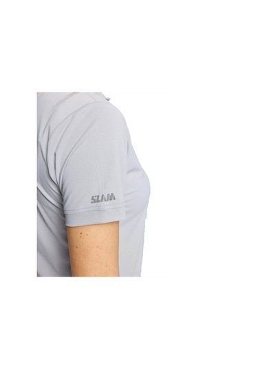 Slam Slam Ws Tech Pique Polo Kadın Gri Tişört W04 Gri