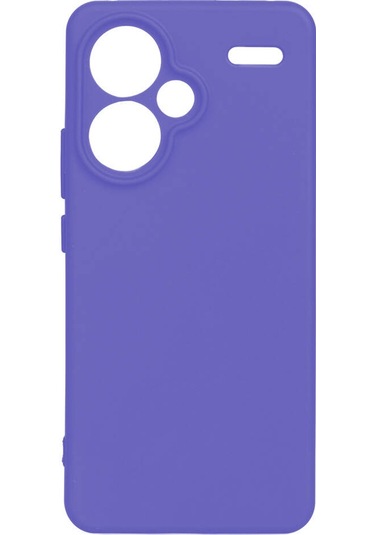 Noktaks - Redmi Note 13 Pro Plus 5g Uyumlu - Kılıf Mat Soft Esnek Biye Silikon - T30563 - Lila Lila