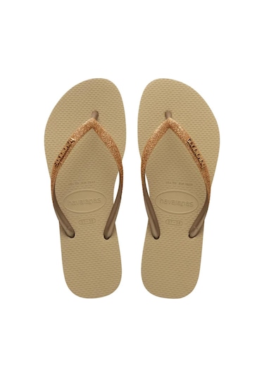 Havaianas Slim Glitter Iı Sandgolden Light Metalic Dore Kadın Terlik Sarı