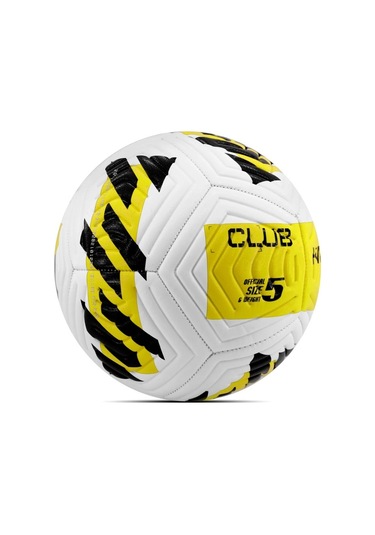 Sarı Yeni Desenli Futbol Topu 4 Astarlı No:5 480 Gr + Pompa Hediyeli X507 Sarı - Beyaz