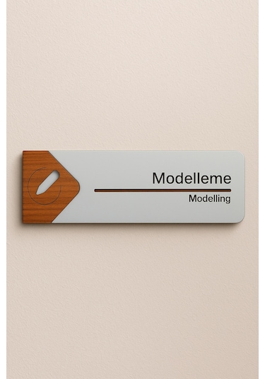 Modelleme Ofis Oda Kapı İsimliği Yönlendirme Tabelası Levhası Kişiselleştirilebilir