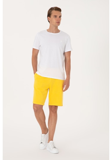 U.s. Polo Assn. Erkek Koyu Sarı Şort Örme 50298037-vr094 Koyu Sarı