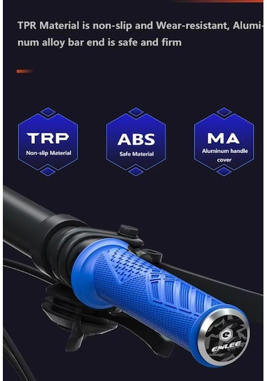 Enlee Mtb Bmx Silikon Bisiklet Elcik Kaymaz Yapı 140 Mm Bisiklet Elciği Kolay Kavrama Gold Sarı Sarı