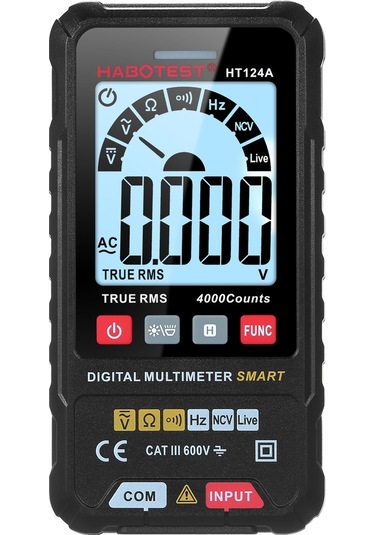 Habotest Ht124a 4000 Sayım Akıllı Dijital Multimetre