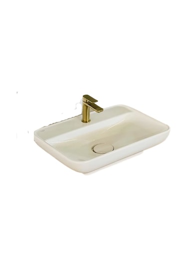 Turkuaz Seramik Cerastyle Çanak Lal Tezgah Üstü Lavabo 60CM Standart