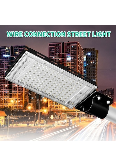 Trendooze Su Sokak Projeksiyon Oyun  Mekan Led'li Lambası Lambası Ip65 İçin Güvenli Geçirmez Dış Braketsiz Beyaz Bahçe Bağlantı Alanı Ac180-240v 96led'li 100w Kc Beyaz