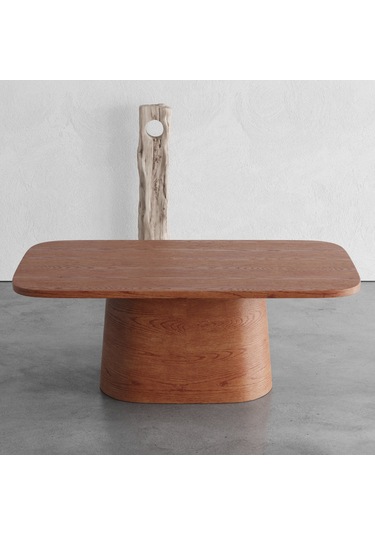 Barocco İtalyan Still Oval Ahşap Yemek Masası 100x190 Açık Ceviz