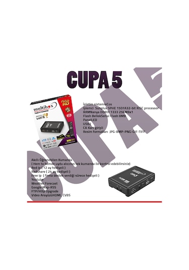 Multibox Cupa 2024 Uydu/ethernet/wifi/hdmı Uydu Alıcı
