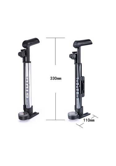 Gıyo Taşınabilir Hava Pompası Mtb Yol Bisikleti Şişirme Aleti 120psı Yüksek Basınçlı