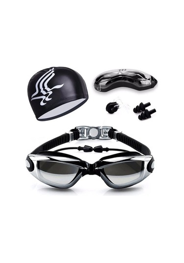 Artfulabode Yüzücü Profesyonel Gözlüğü Bonesi +yüzücü Ja Siyah