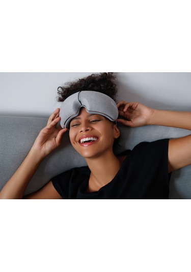 Breo İseem Göz Masaj Aleti - Katlanabilir, Isıtmalı, Hava Basınçl Gri