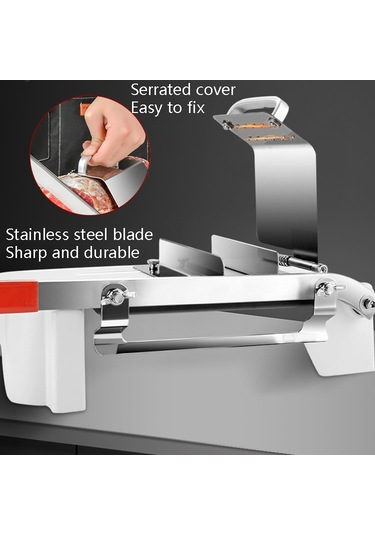 Kuzu Dilimer Ev Manuel Sebze Kesici Et Dilimleyici Beyaz , Boyut:beyaz Beyaz