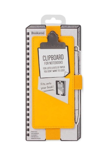 If Bookaroo Klipsli Defter Kılıfı Yellow 43448 Sarı