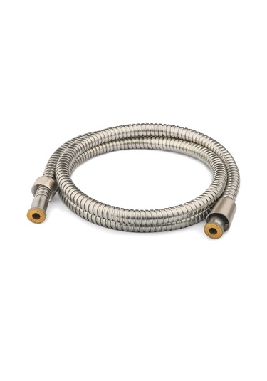 96 İnç 8 Ft Paslanmaz Çelik Duş Hortumu, Ekstra Uzun Ve Esnek/antitwist/pirinç Konektör/spot Direnç Fırçalanmış Nikel Kaplama Nikel