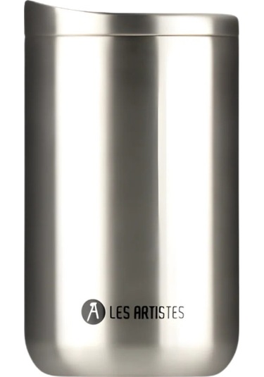 Les Artistes Paris Isı Yalıtımlı Çelik Termos Mug 350ml Metal Gri