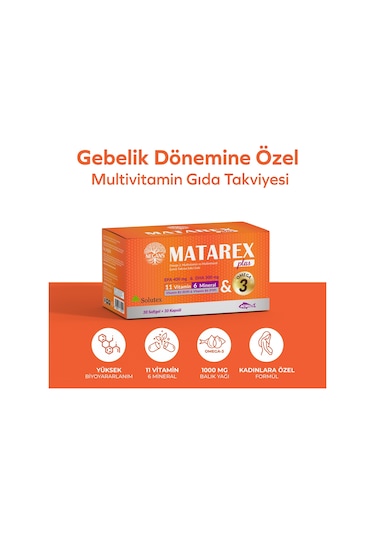 Negans Matarex Plus 30 Softgel + 30 Kapsül