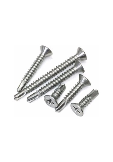 4,8x60 Mm Galvanizli Matkap Uçlu Yhb Saç Vidası 200 Adet