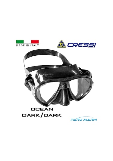 Parumarin Cressi Ocean Dark/Dark Dalış Ve Yüzme Maskesi