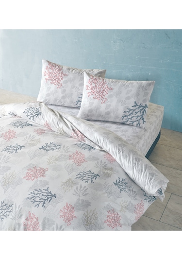 Doqu Home Marine Nevresim Takımı Marina Çift Kişilik - Beyaz