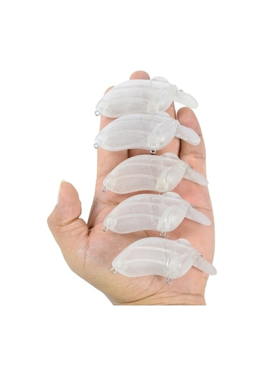 Novahub Gerçekçi Tasarım İle Balık Avı Keyfi: 7 Cm Şeffaf Yem, 5'li Paket