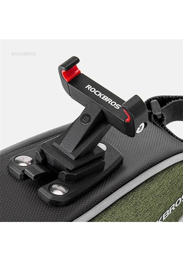 Rockbros C52-1 0.45l Bisiklet Sele Direği Arka Depolama Kılıfı Bisiklet Sele Çantası Braket Tipi 001