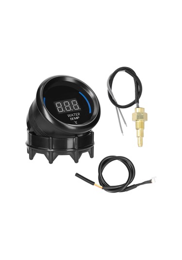 Singree 52mm Araç Sıcaklık Göstergesi - Alarmlı Lcd Ekran, 20-120 C Ölçüm