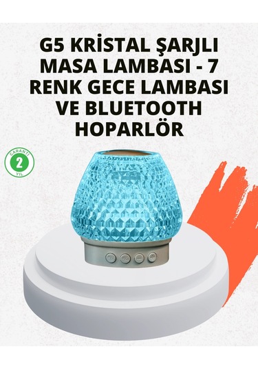 Bfs 15 Metre Çekim Mesafeli Şarjlı Işıklı Hoparlör Çok Renkli