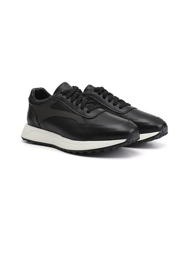 Gönderi(R) Gönderi R Erkek Siyah Bağcıklı Hakiki Deri Sneaker Ddma83531648