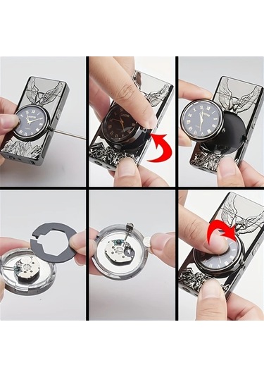 Brightnova 1 Adet Şık Dış Mekan Ateşleme Aleti Blue Çift Ark Plazma Çakmak 3d Kartal Kabartmalı Ve Led Aydınlatmalı Kadranlı Kampçılık Açık Hava Macerası Acil Durum Ateş Başlatma Altın