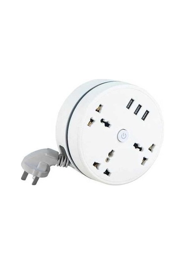 Trendooze Yüksek Güçlü 3 Portlu Priz - 2500w Qc 3.0, İphone & Android Uyumluluğu