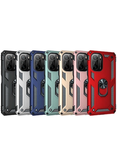 Xiaomi Mi 11i Kılıf Zore Vega Kapak Mavi