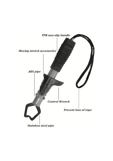 Elmpaly 2 Adet Dayanıklı Paslanmaz Çelik Balıkçı Pensesi Lake Blue Kolay Balık Kontrolü Ve Açık Hava Balıkçılığı İçin Temel Araç