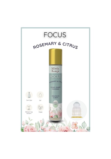Focus %100 Doğal Rosemary & Citrus Roll-on 10 Ml