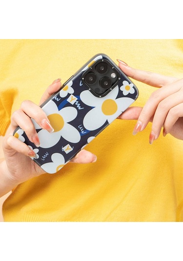 İphone 14 Pro Max Uyumlu Kılıf Magsafe Özellikli Sunshine Youngkit Spring Breeze Serisi Beyaz