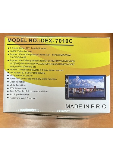 Dextel Dex-7010c 7'' Mp4 Bluetooth Usb Geri Görüş Kameralı Oto Teyp