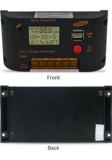 Youmex Akıllı Pwm Güneş Şarj Kontrol Cihazı - 10a Lityum/kurşun Asit Uyumlu, Lcd Ekranlı